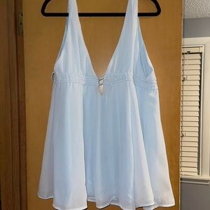 Lucy in the Sky Light Blue Cinched Dress